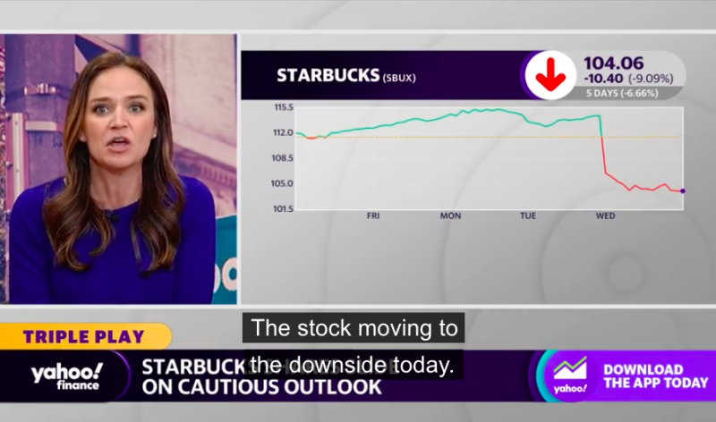 Акции Starbucks падают