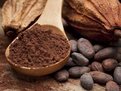 Какао - бобы-порошок-плоды