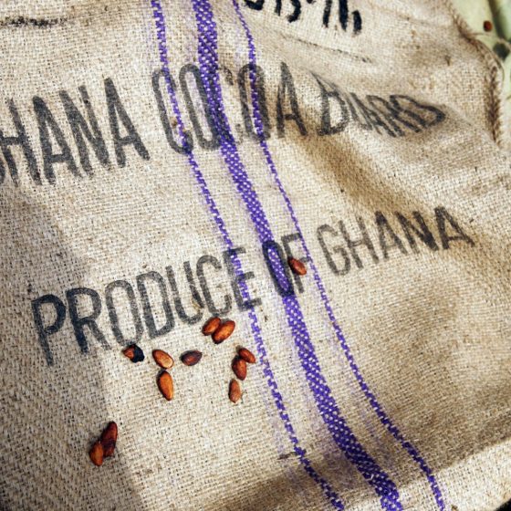 Мешок с какао из Ганы