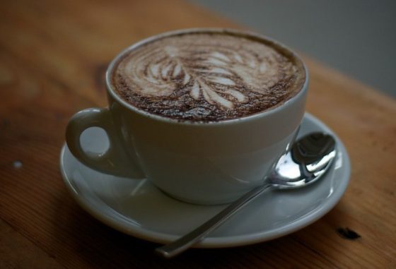 Чашка кофе латте-арт